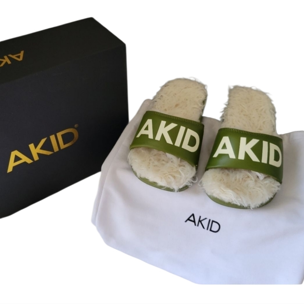 AKID House Slippers 2 Yrs Aston Fur Slides 11-13